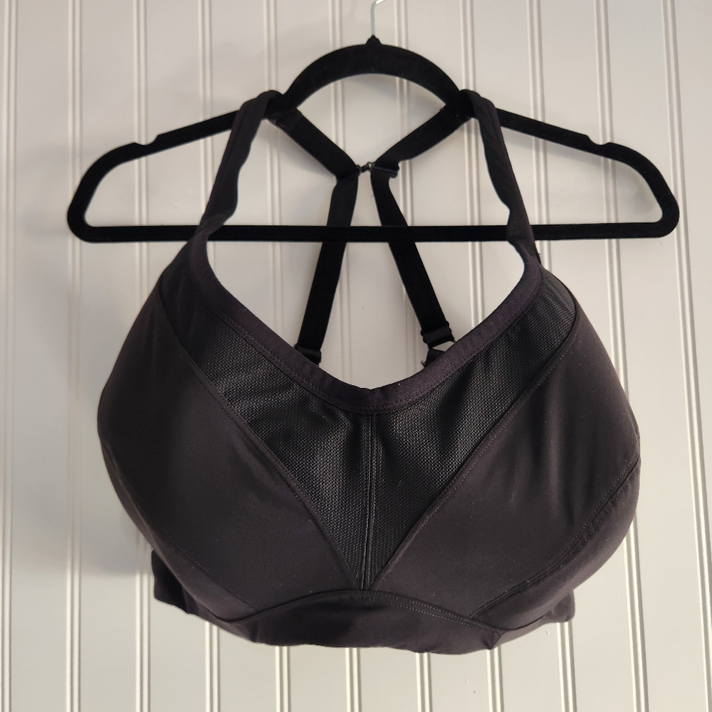 Torrid Active Solid Black Mid Impact Underwire Sp… - image 2